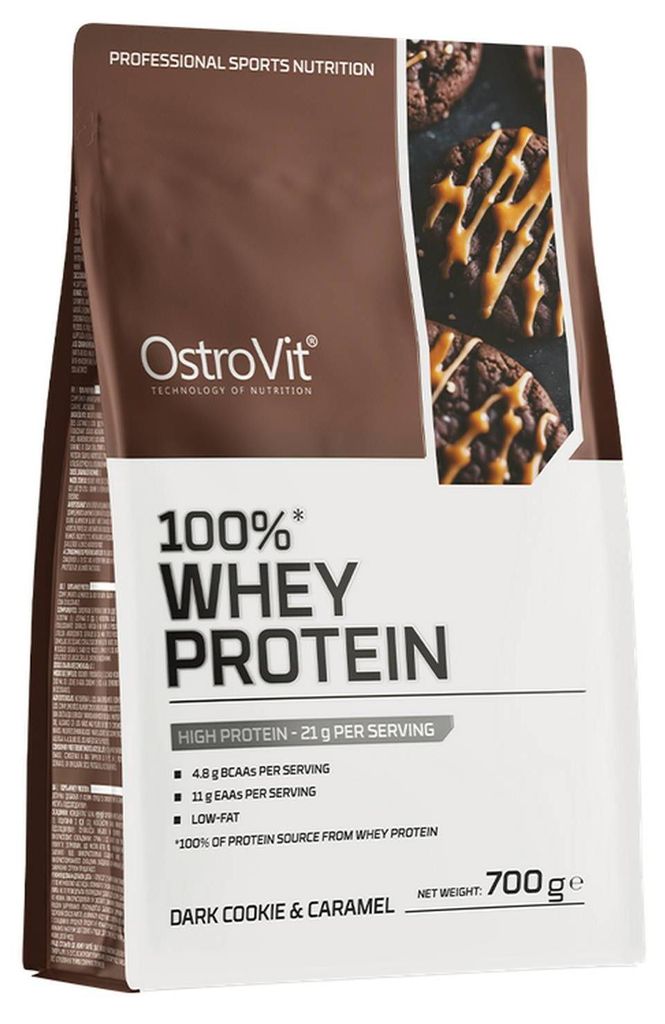 OstroVit 100% Whey Protein 700g Beutel Cookie Caramel