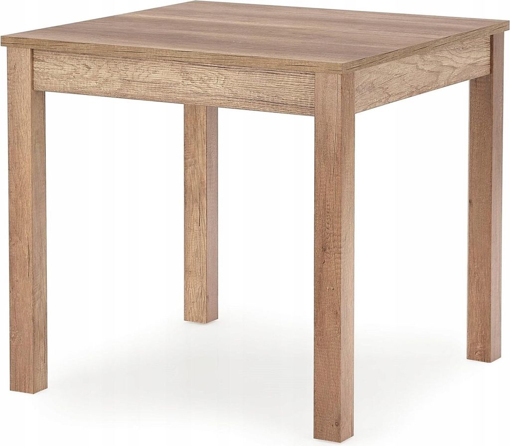 Esstisch - Braun - 80 x 80 cm - Esszimmertisch Aus Holz - Eiche Sonoma - Skandinavischer Stil - PRATO