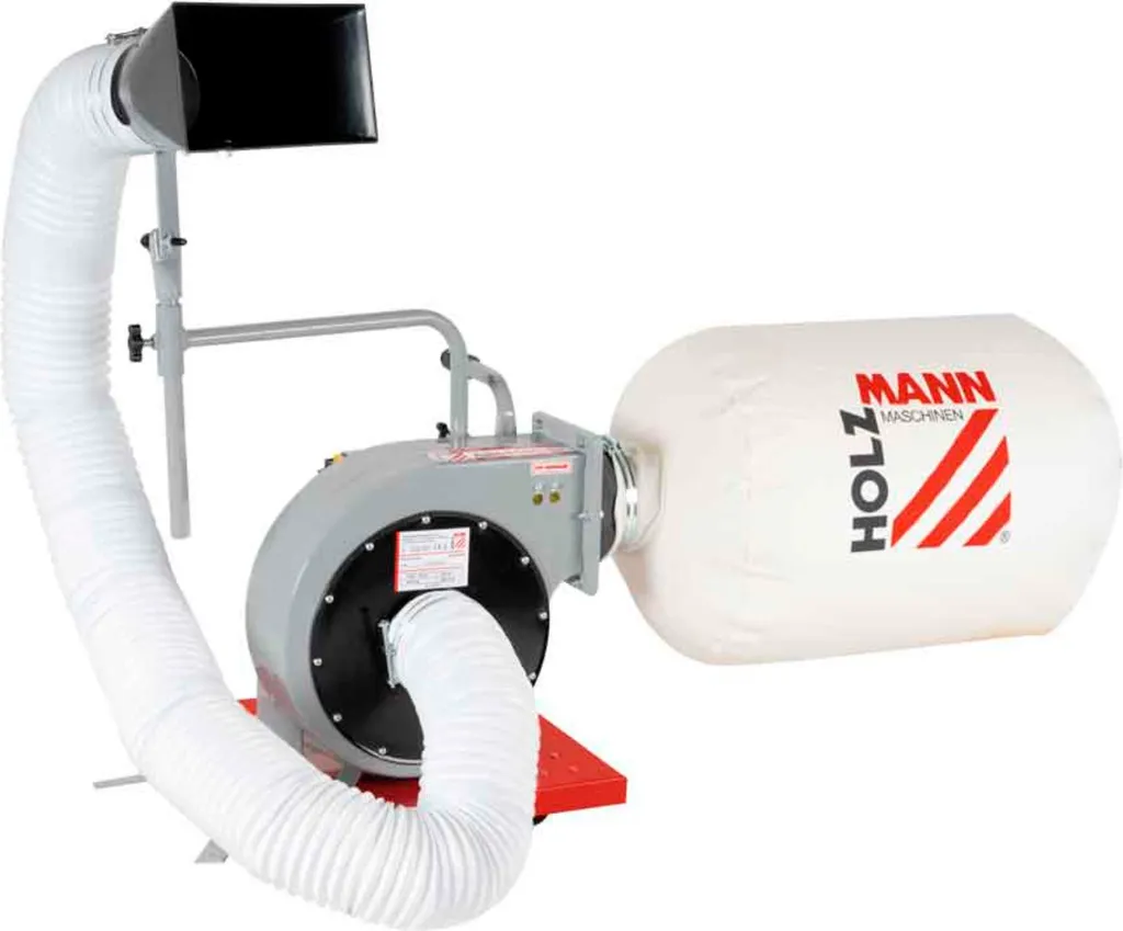 Aspirateur atelier bois Holzmann ABS850 fini les poussières et copeaux