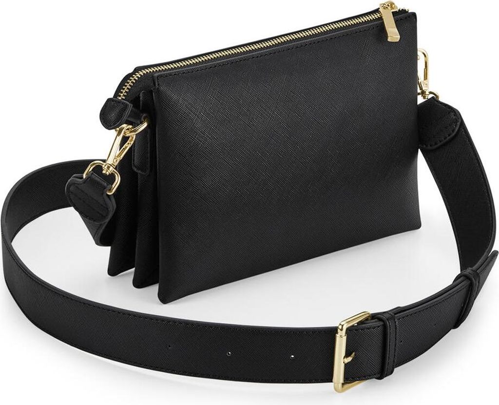 BagBase BG759 | Boutique Soft Cross Body Bag 23x3,5x16 cm - Farbe: Black - Größe: 23 x 3,5 x 16 cm