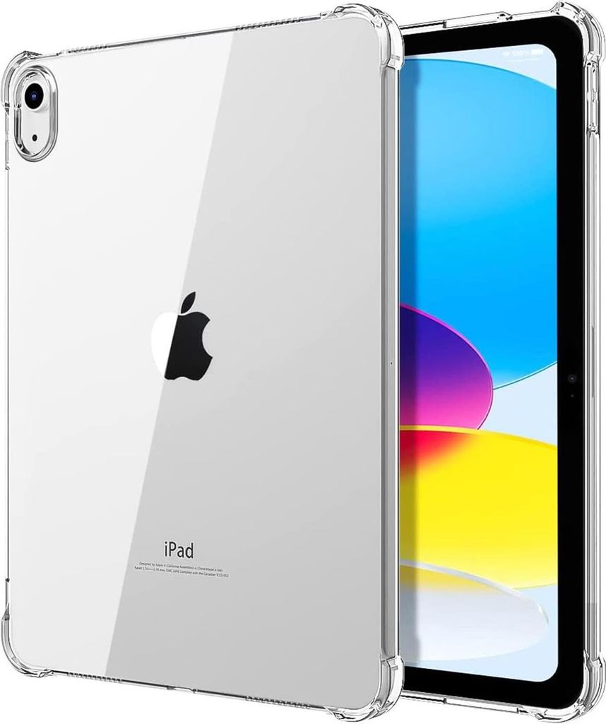 Conie Tablet Rugged Silikon Cover für iPad Air 6 13 2024 TPU Case stabile Schutz Hülle Tasche Kantenschutz in Transparent