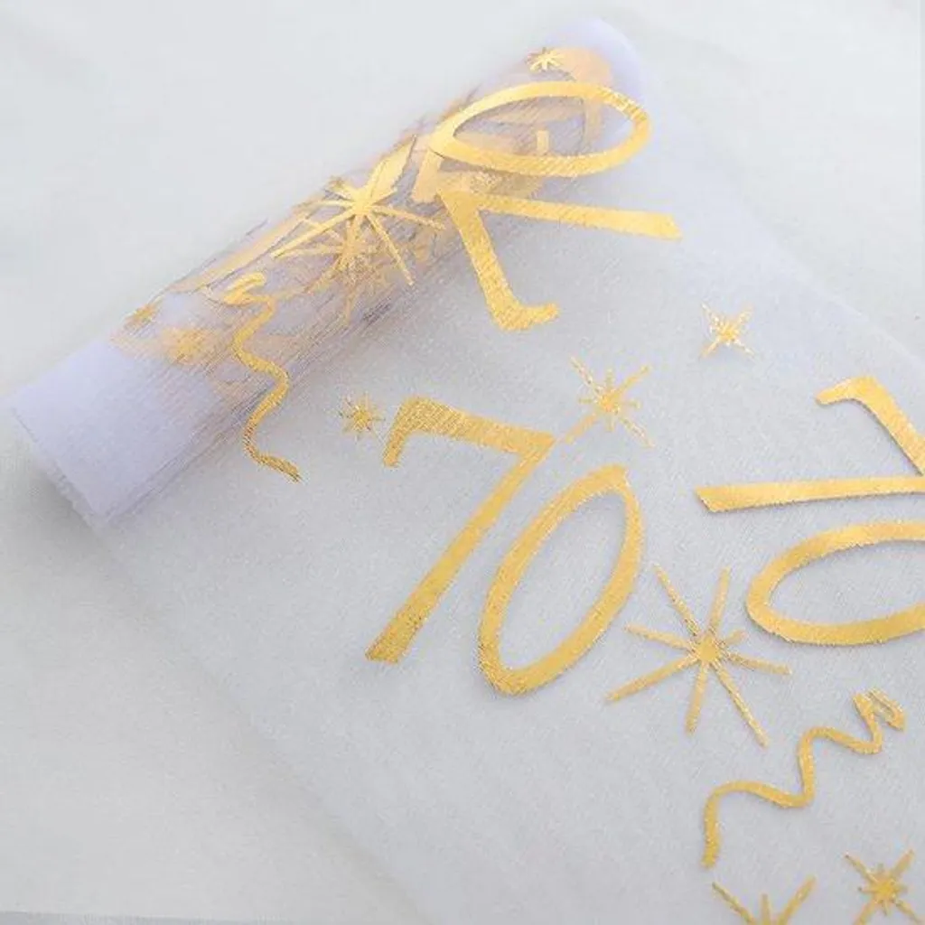 Décoration murale anniversaire 10 mètres pour salle de fête et salon
