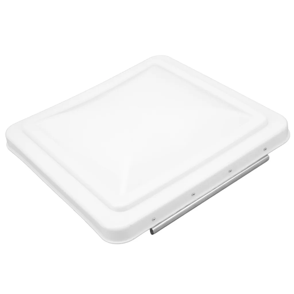 Couvercle d'évent de toit pour camping-car universel blanc 35x35 cm