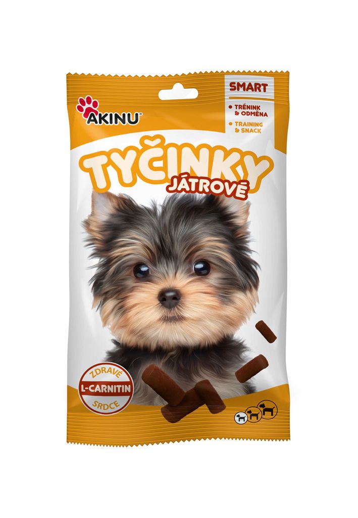 Akinu Játrové tyčinky s L-carnitinem pamlsek pro psy 12 x Obrázek produktu 