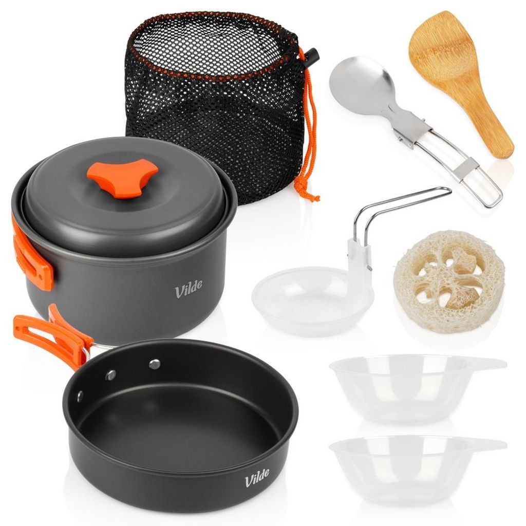 Vilde | Set de vaisselle de camping en aluminium 10 pièces Image du produit 