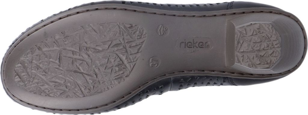 Rieker Pumps - Asphaltschwarz Glattleder Größe: 40 Normal Produktbild 5
