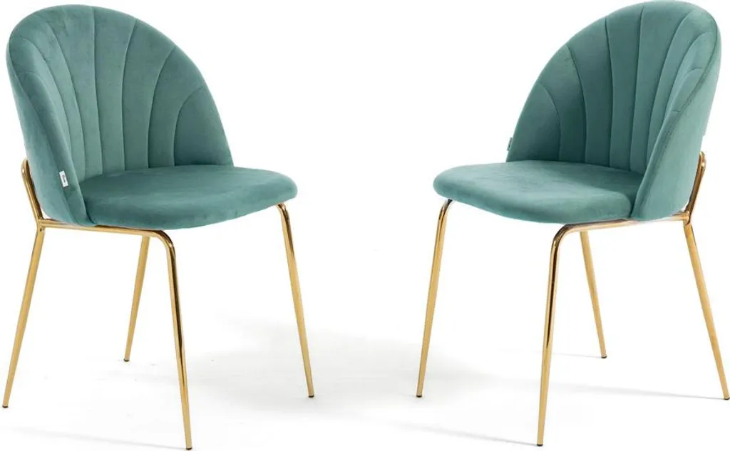 Chaise de salle à manger rembourrée style moderne et chic Lot de 2