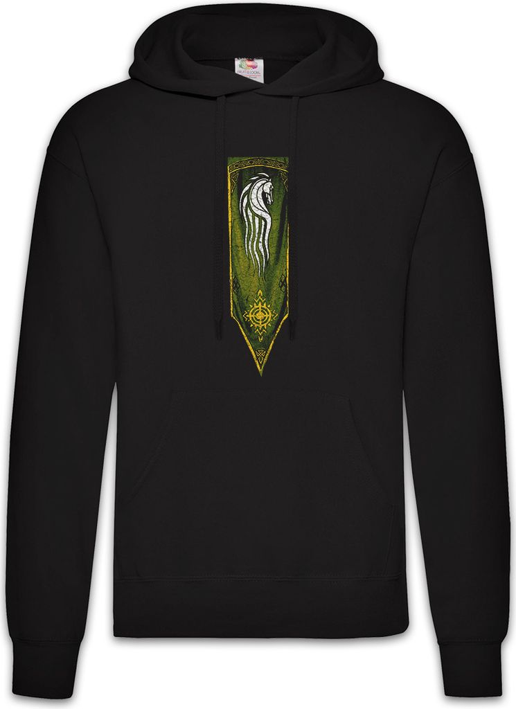 Urban Backwoods Horse Banner, Herren Hoodie, Farbe: Schwarz, Größe: 5XL