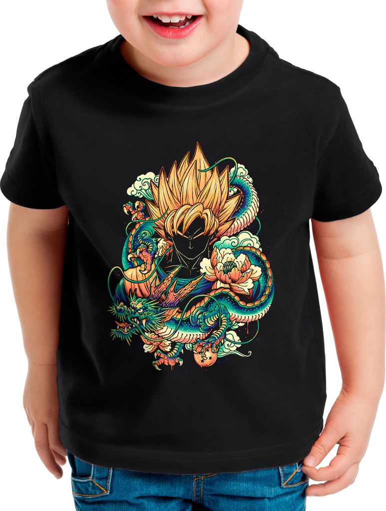 style3 Summer Dragon Kinder T-Shirt super saiyan z gt