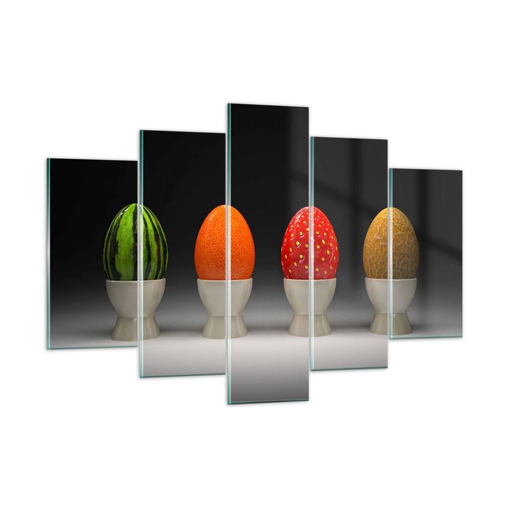 Bilder auf glas - Glas Keramik Lebensmittel Obst - 150x100cm - Glasbilder - Wandbilder - Kunstdruck - zum Aufhängen bereit - Wanddekoration aus Gl...