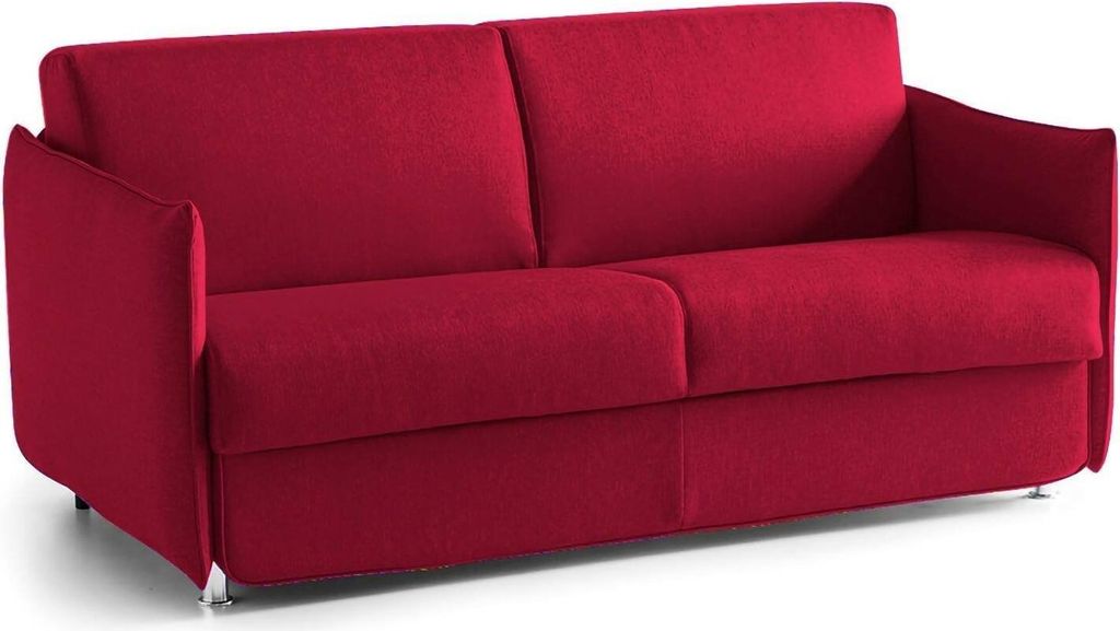 Gravere - Schlafsofa 3-Sitzer, 200x95 cm Rot, Abziehbar Italy
