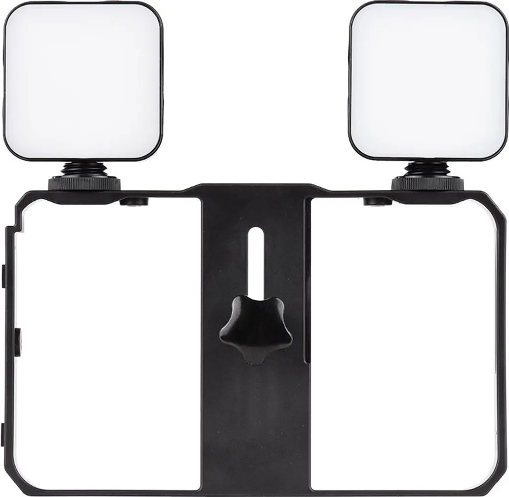 Kit Éclairage Vidéo LED et Rig de Stabilisation pour Téléphone Portable - 2