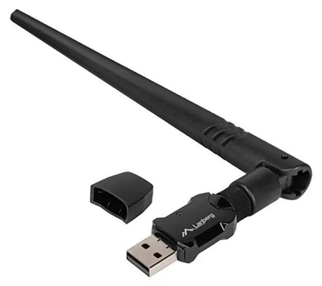 Lanberg NC-0900-WIE, Kabellos, USB, WLAN, Wi-Fi 6 (802.11ax), 600 Mbit/s