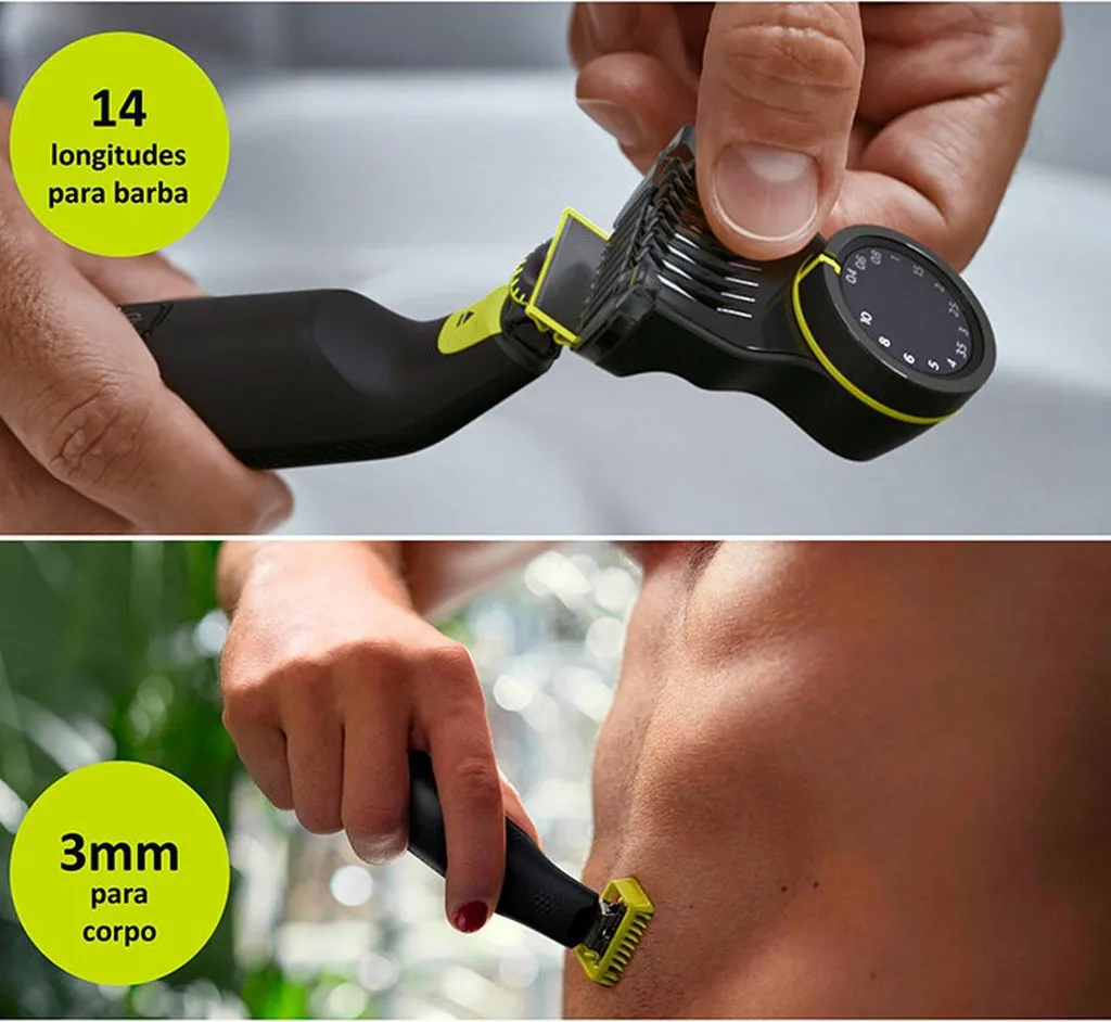 Tondeuse Philips visage étanche avec lame double sens et haute précision - 13