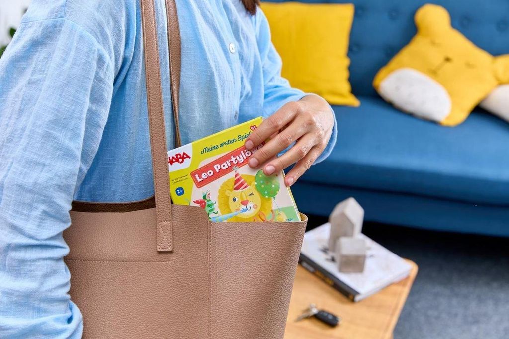Haba Lernspiel Leo der Party-Löwe - buntes Kinderspiel aus Karton