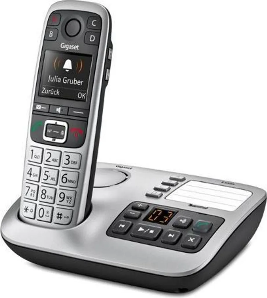 Cordless Elegante Gigaset E560A Nero Argento - Design e Funzioni - 1