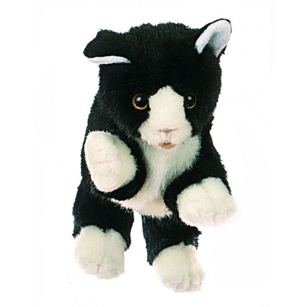 Living Puppets Handspieltiere kleine schwarz/weiße Katze Produktbild 