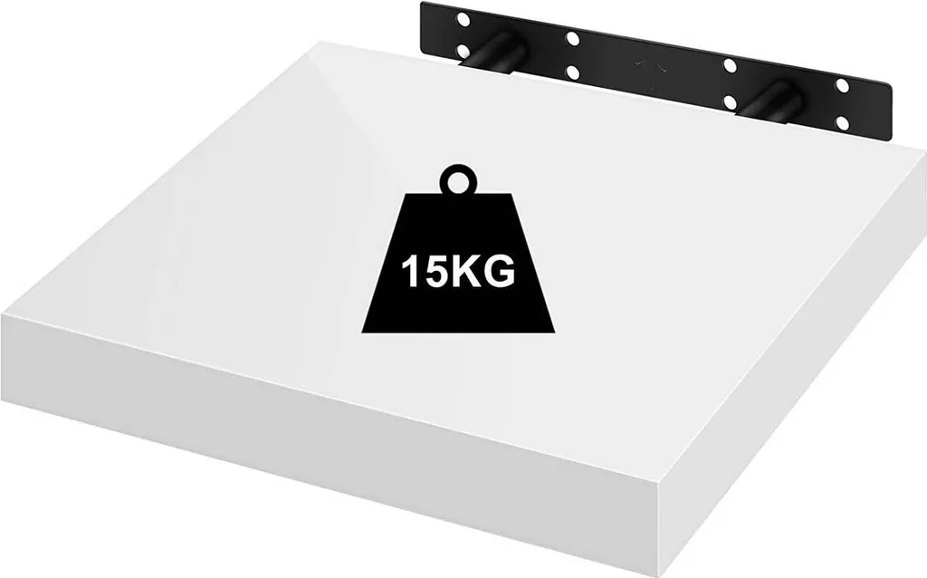 Ensemble d'étagères d'angle murales blanches pour décoration intérieure