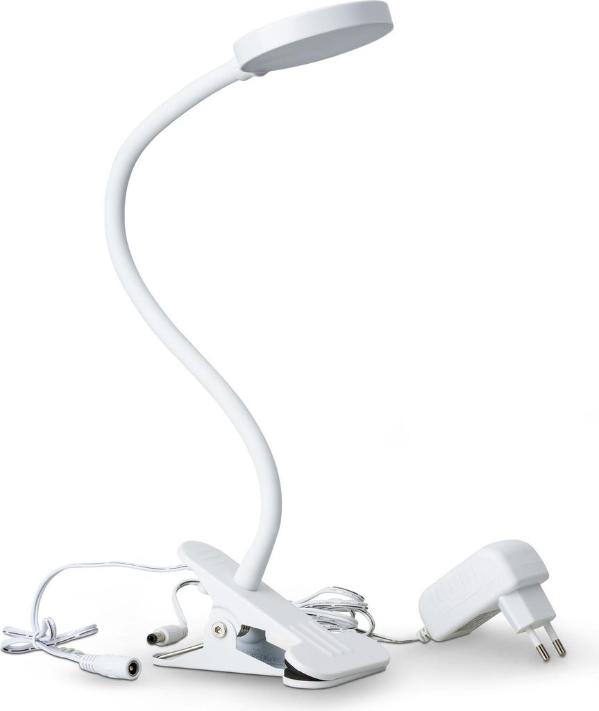 LED Klemm Leuchte dimmbar 4W Lese Lampe schwenkbar Nacht Produktbild 