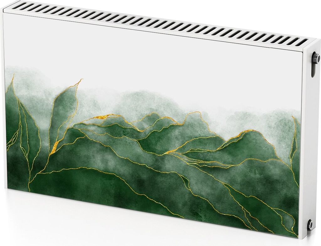 Blätter – Magnetische Heizkörperabdeckung – 100x60 cm – Magnet Heizkörperabdeckung – 3D Würfel – Heizkörperverkleidung – Magnetisc...