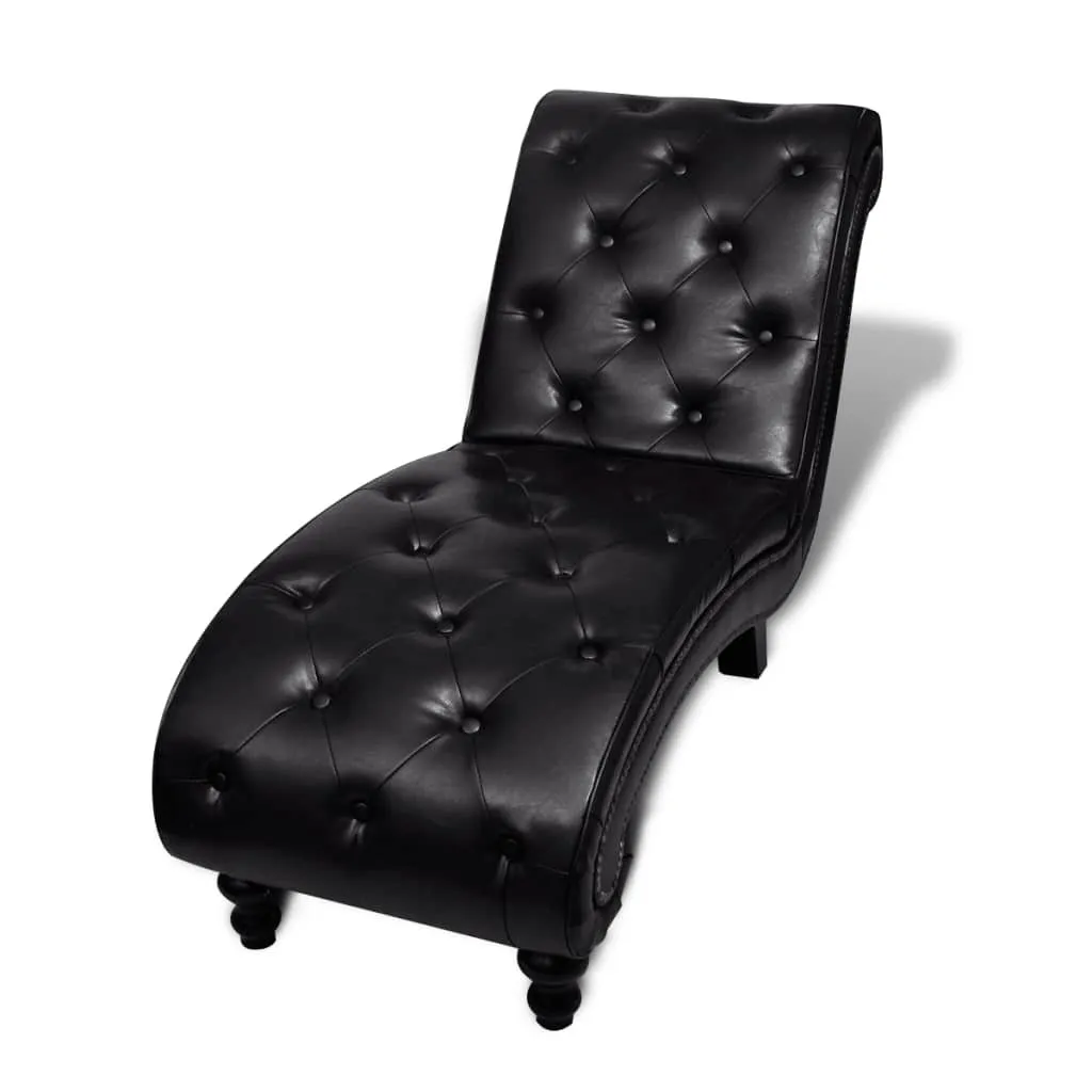 Détente du dos avec la chaise longue marron similicuir - Design ergonomique