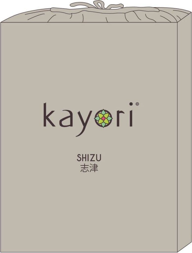 Kayori Shizu Spannbetttuch für Topper Größe 200x200cm Farbe Sand Perkal Baumwolle