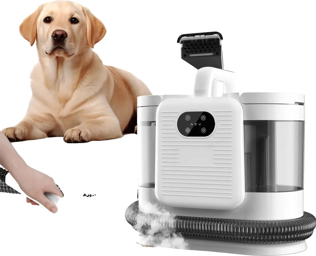 Aspirateur à vapeur blanc 240V avec aspiration puissante, modèle V-Pro