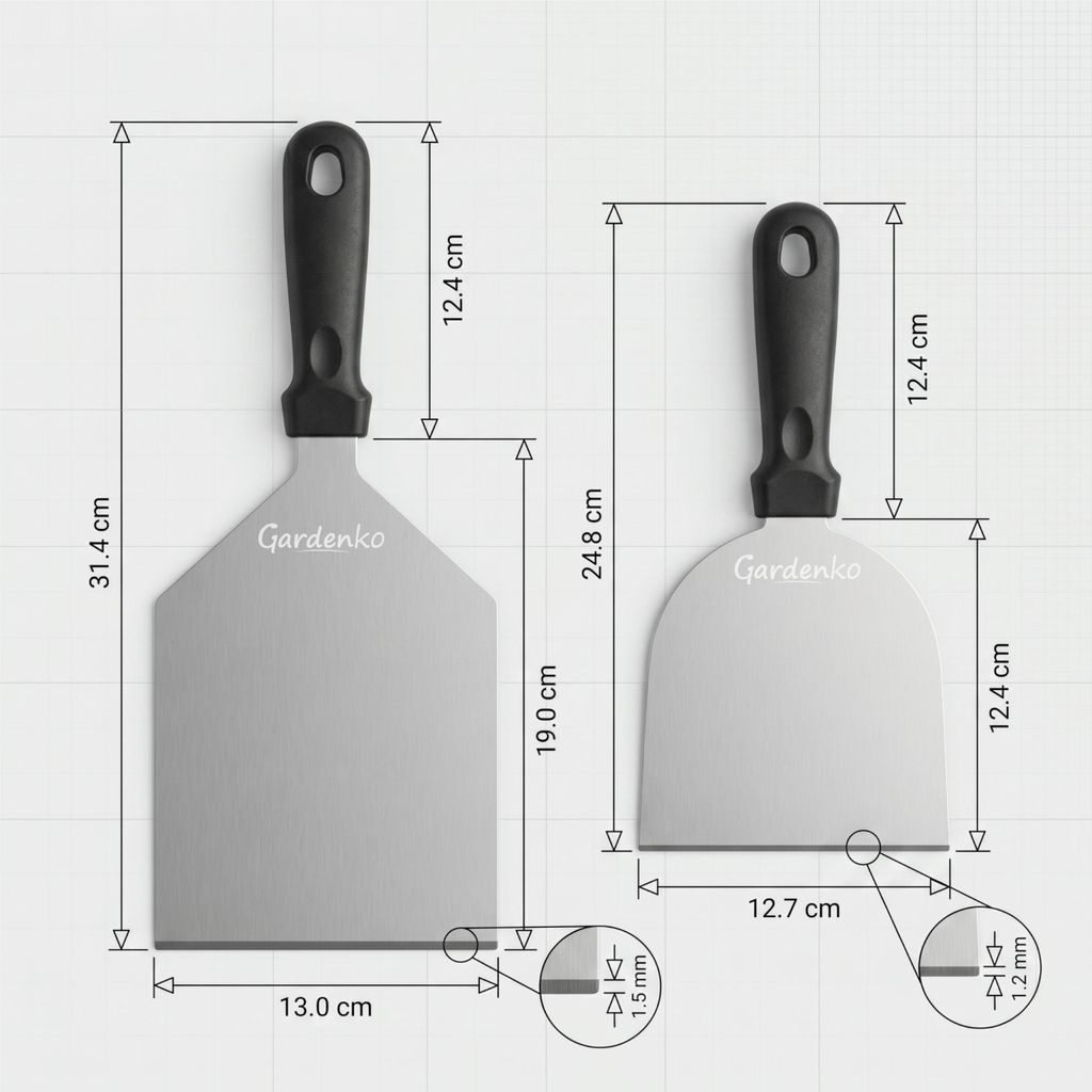 Danhjin Grande Cuillère en Acier Inoxydable Usine Directe Manche en Acier Inoxydable Spatule Antiadhésive Spatule à Frire Spatule Antiadhésive Gadgets de Cuisine