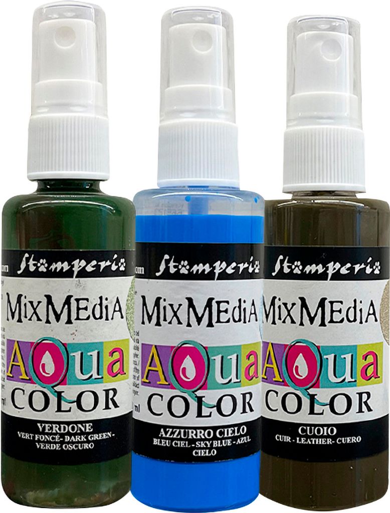 Stamperia Aquacolor Hiddene Grove Set 3
