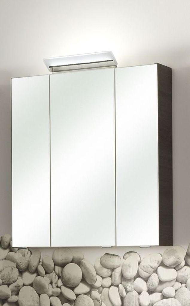 Pelipal Spiegelschrank Badschrank GERMANY Türdämpfung Grau 70x65x16 cm