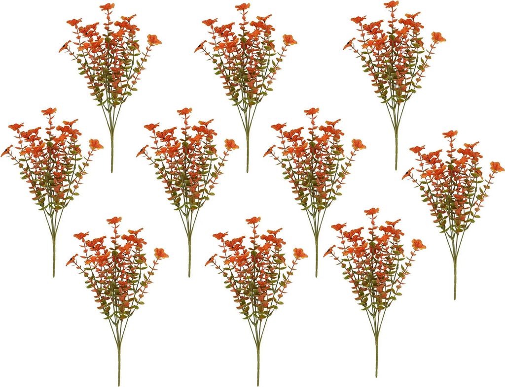 10 Stück/Set Herbst Künstliche Blume Eukalyptus Realistische Gefälschte Pflanzen Halloween Thanksgiving Erntefest Indoor Outdoor Kunstblumen Dek...