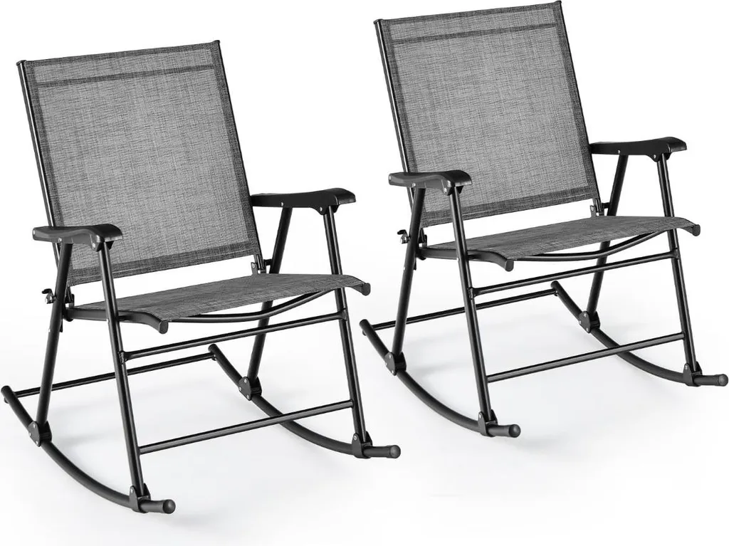 Set de 2 fauteuils à bascule pliants : fini la chaleur et l'encombrement