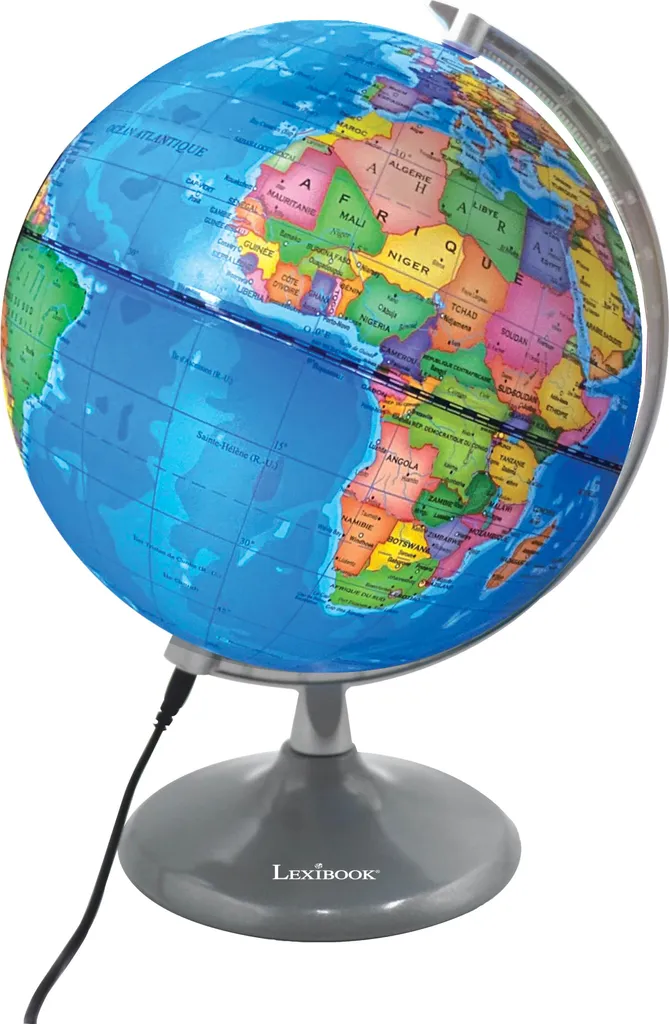 Globe lumineux jour et nuit en français - Apprendre sans s'ennuyer