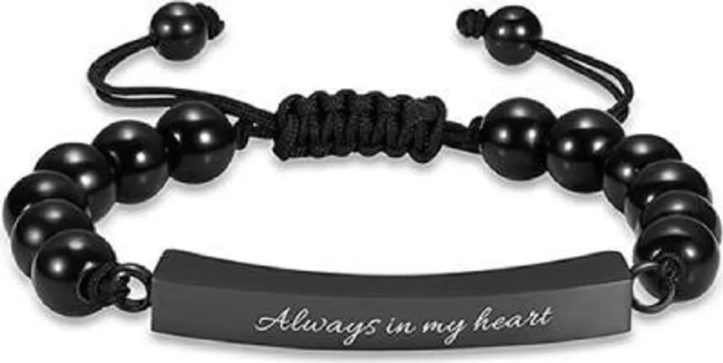 Bracciale Commemorativo Luxe As Acciaio Inox | Urna Portatile Regolabile
