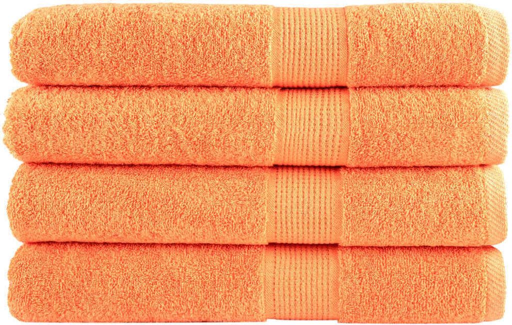 Premium-Saunatücher SOLUND 4 Stk. Orange 80x200 cm 600 g/m²