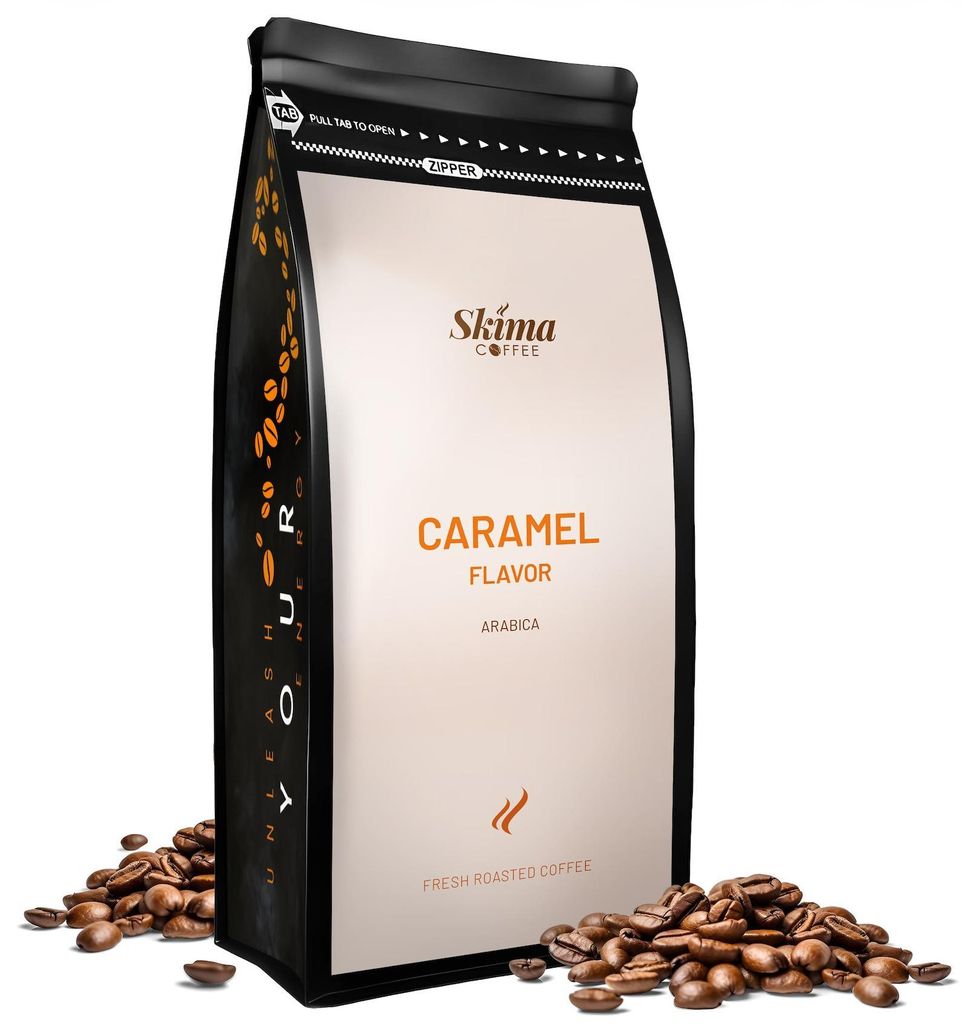 Café en grains 500 g PARADIS CARAMEL aromatisé 100 % Image du produit 