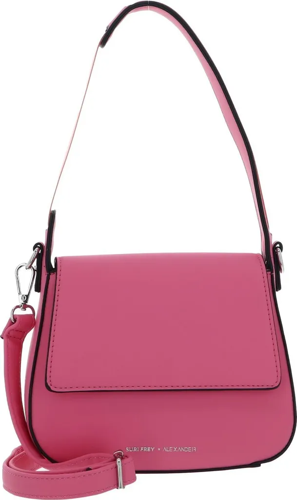 Sac épaule SURI FREY rose : Bandoulière confortable et légère