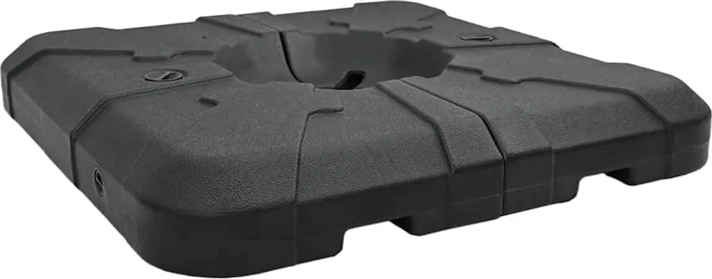 vidaXL Set di supporti antipioggia 2 pezzi nero 88,5 x 88,5 x 12 cm