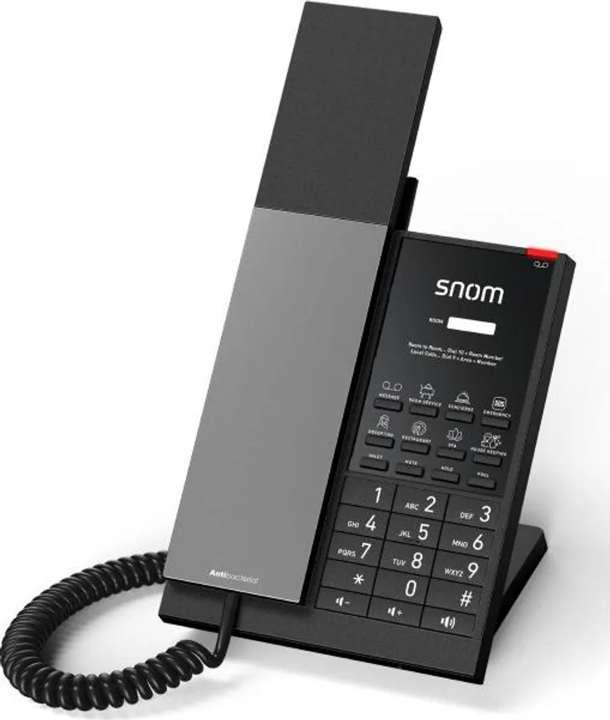 Snom HD350A - Telefon mit Schnur - Gun Metal (7030)