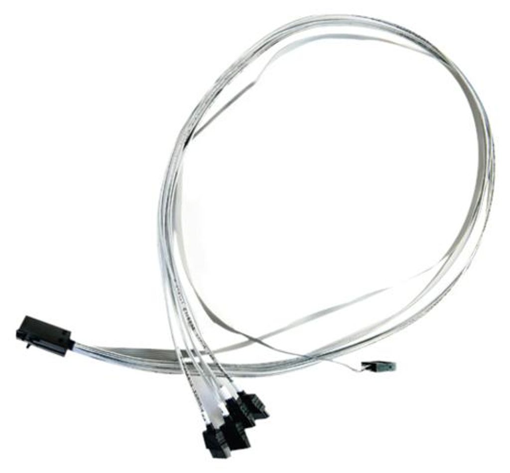 Adaptec ACK-I-HDmSAS-4SATA-SB-.8M, 0,8 m, SFF-8643, SFF-8643, Silber