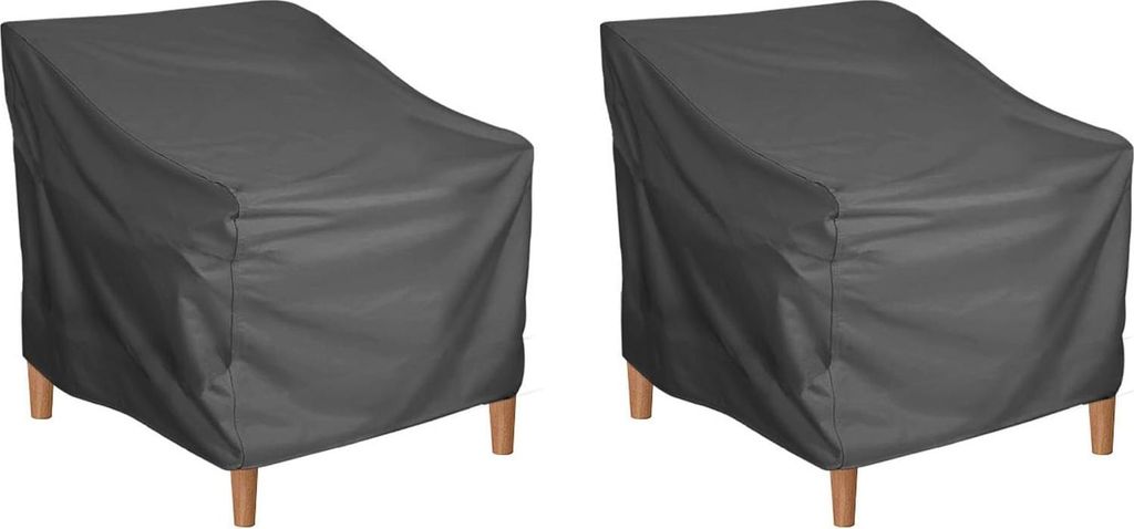 Gartenstuhl Abdeckung Wasserdicht 210D Schutzhülle für Gartenstühle, 2 Stück Stuhlabdeckung Outdoor Wetterfest Abdeckhauben für Stühle, Garte...