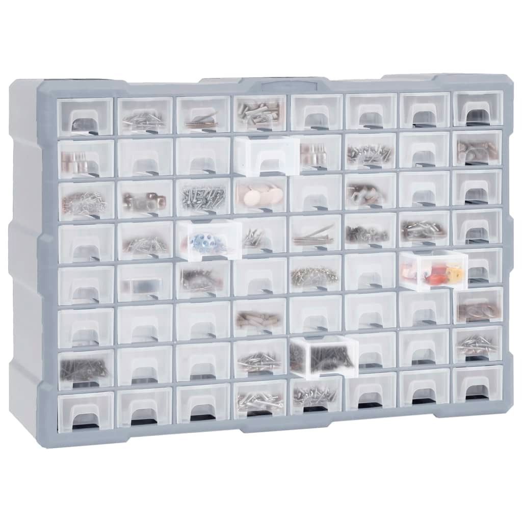 viaczásuvkový organizér vidaXL so 64 zásuvkami 52x16x37,5 Obrázok produktu 5