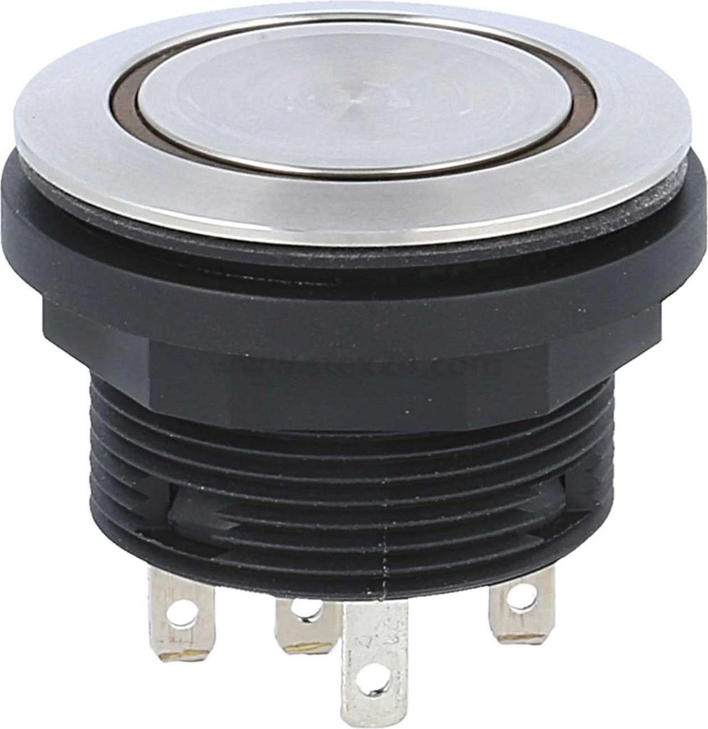 Georg Schlegel Drucktaste mit Ringbeleuchtung taktil, 1W beleuchtbar, rund, SHORTRON Flachstecker 2,8mm x 0,8mm - 1