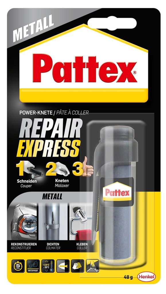 Pattex Repair Express Powerknete, Zweikomponenten, 48g Produktbild 