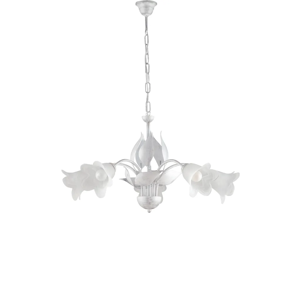 Lustre Olga 5 lampes : la solution pour un éclairage chic et doux