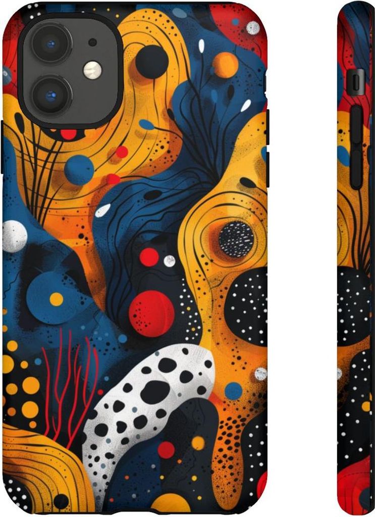Abstrakte bunte Formen – Hülle Kompatibel mit iPhone 11