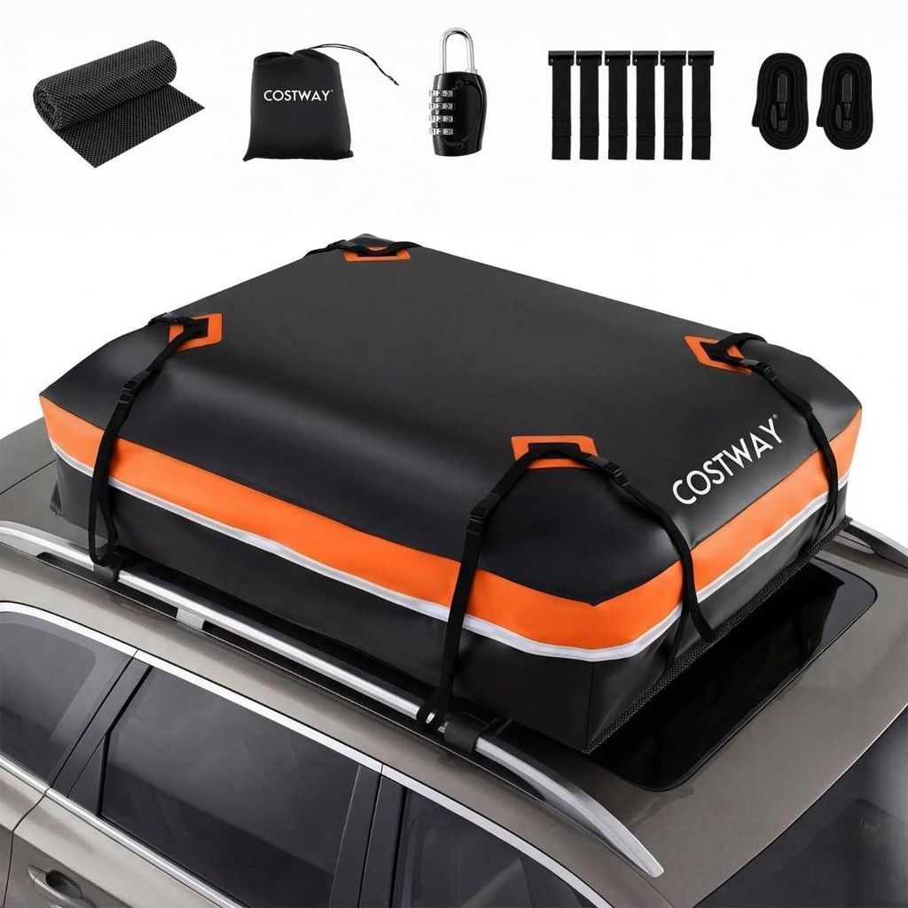 Strešný box na auto s objemom 600 l, vodotesný PVC, Obrázok produktu 