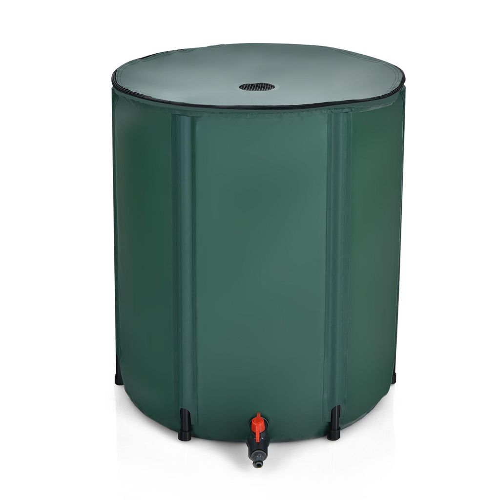 COSTWAY 200L Regentonne mit Überlaufventil, Produktbild 