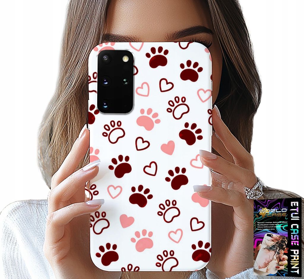 Hülle Für Samsung Galaxy S20 Plus - Hundepfoten Auf Weissem Hintergrund, Hund, Katze, Bär