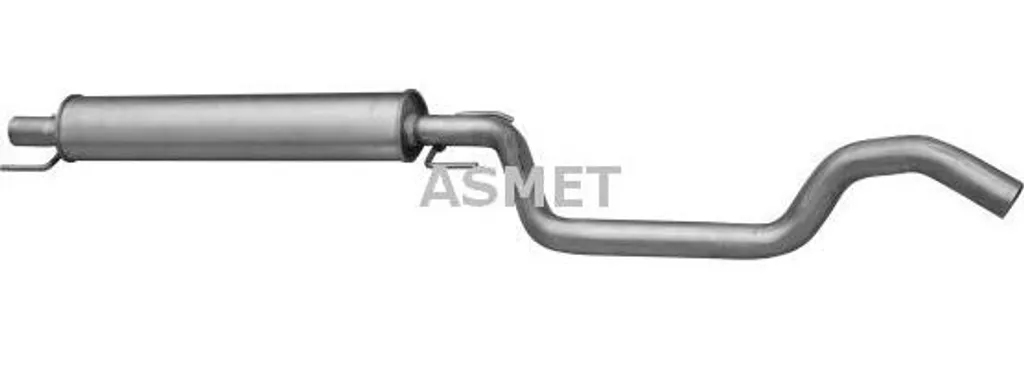 Silencieux central ASMET 5233 OE 5852555 compatible avec Opel Zafira